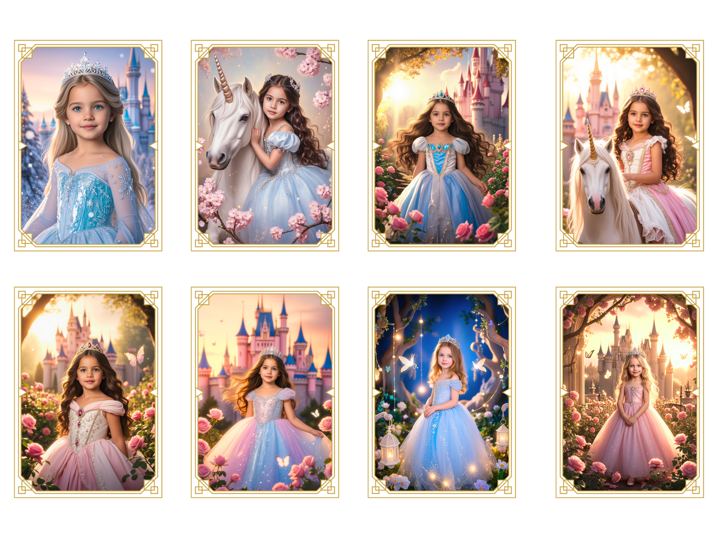 Magisches Feen-Portrait – Personalisiertes Kinderbild unter Mondlicht | Poster & Leinwand